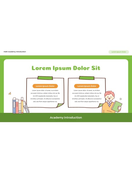 Math Academy Introduction Easy Presentation Template
