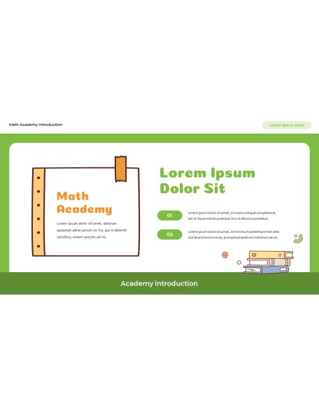 Math Academy Introduction Easy Presentation Template