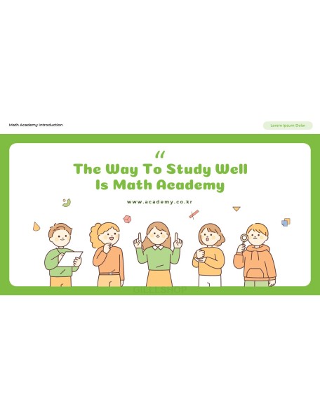Math Academy Introduction Easy Presentation Template