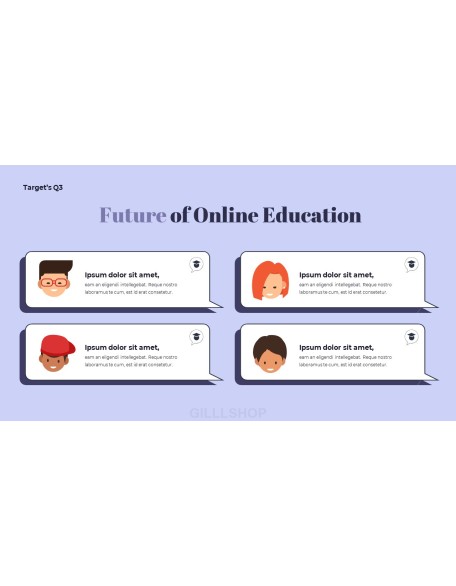 Online Education Simple PPT Templates