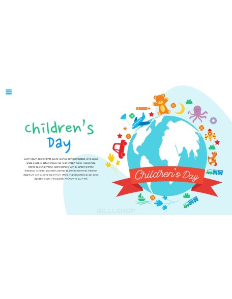 Happy Children's Day Simple PPT Templates