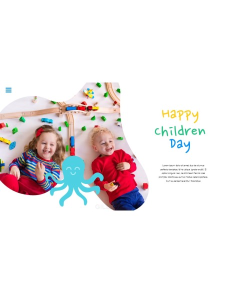 Happy Children's Day Simple PPT Templates