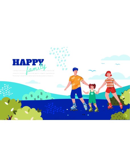 Have a Happy Family best presentation template