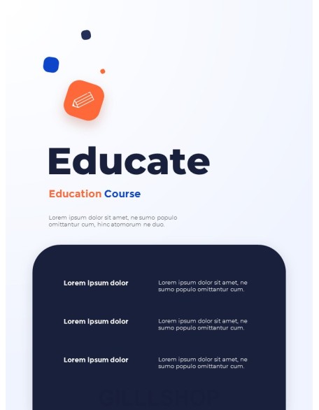 Educate Vertical Interactive PPT