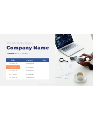 Personal Asset Management slide design