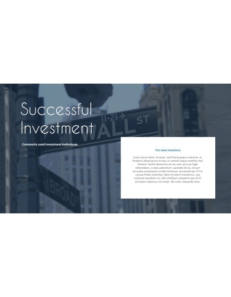 Investment Techniques Templates for PowerPoint