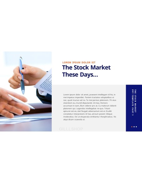 The Stock Market template powerpoint