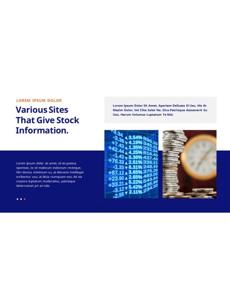 The Stock Market template powerpoint