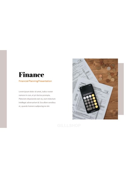 Financial Planning startup investor presentation ppt