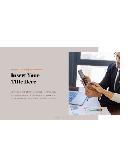 Financial Planning startup investor presentation ppt