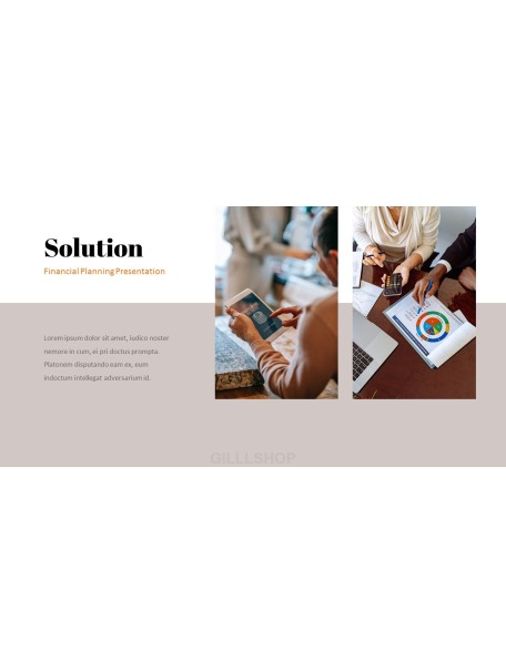 Financial Planning startup investor presentation ppt