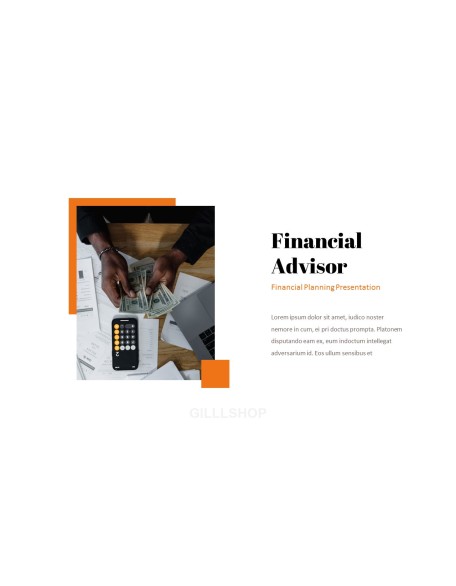 Financial Planning startup investor presentation ppt