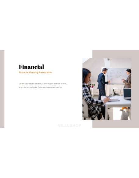 Financial Planning startup investor presentation ppt
