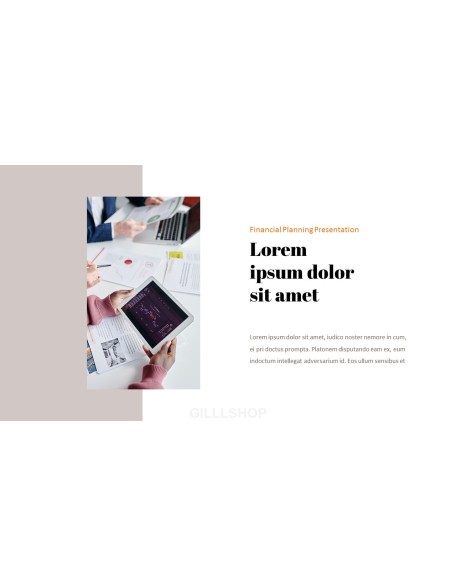 Financial Planning startup investor presentation ppt