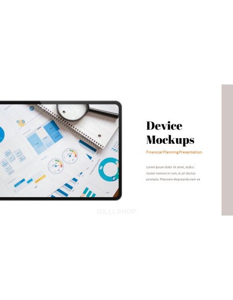 Financial Planning startup investor presentation ppt