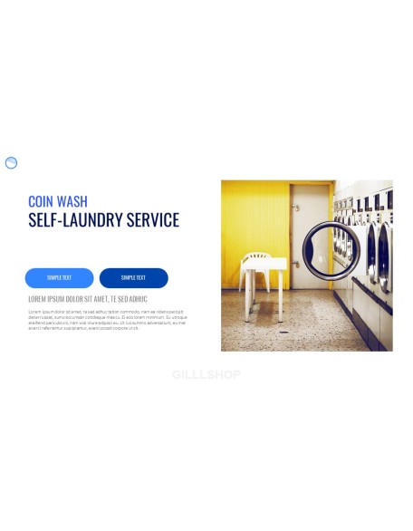 Laundry Shop PPT Background