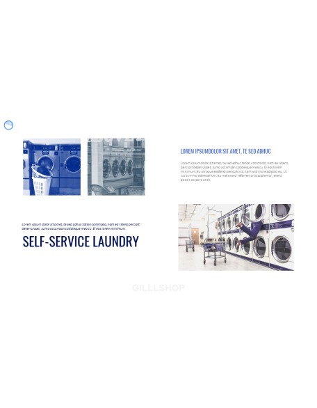 Laundry Shop PPT Background