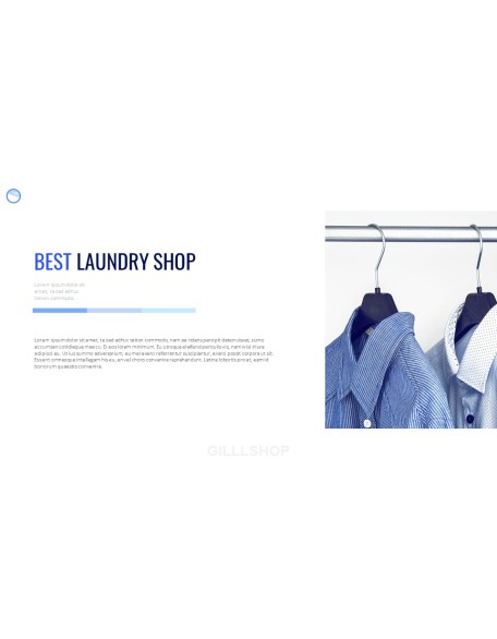 Laundry Shop PPT Background