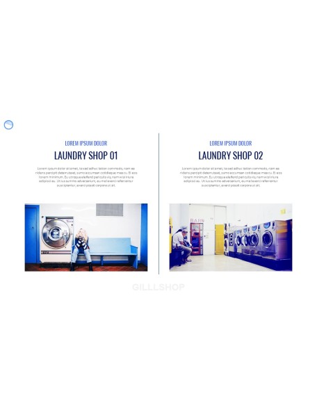 Laundry Shop PPT Background