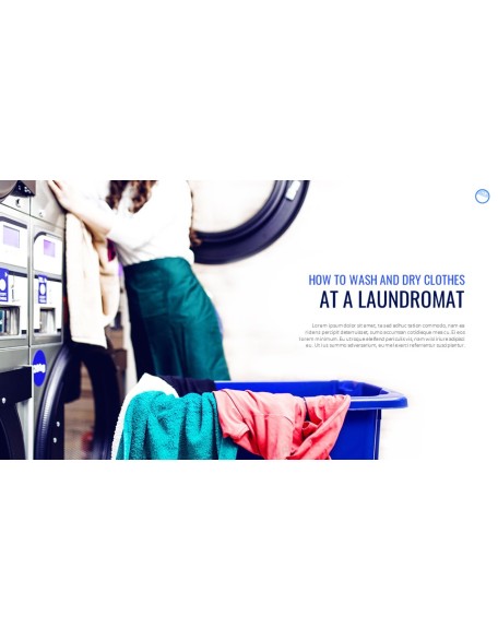 Laundry Shop PPT Background