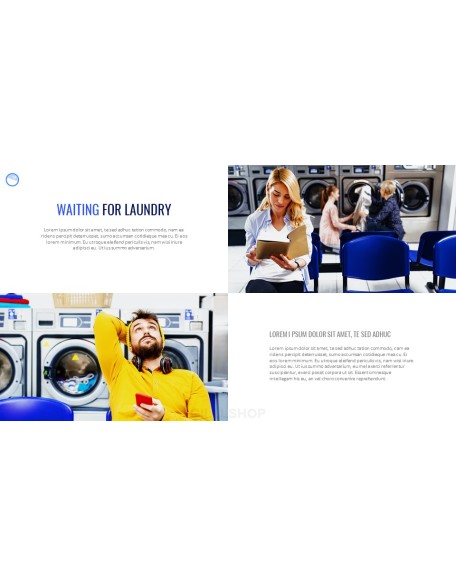 Laundry Shop PPT Background