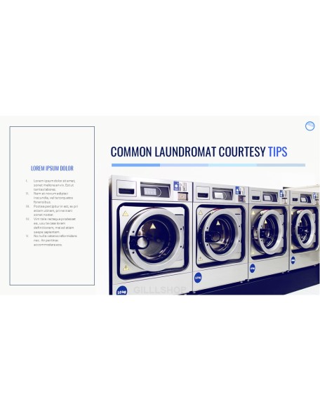 Laundry Shop PPT Background