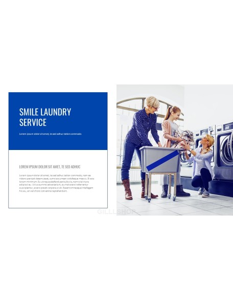 Laundry Shop PPT Background