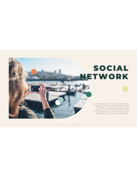 Social Network Simple PowerPoint Templates