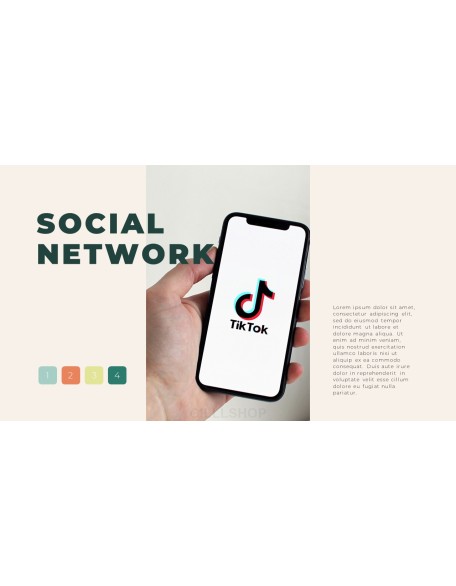 Social Network Simple PowerPoint Templates