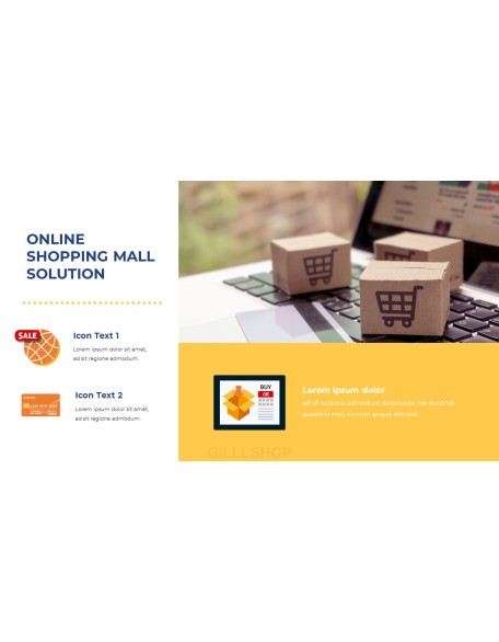 Online Shopping Mall PPT Format