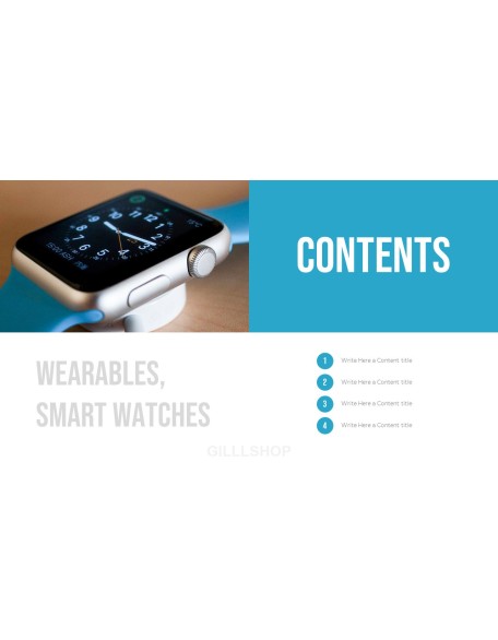 Wearables, Smart Watches Business plan PPT Templates