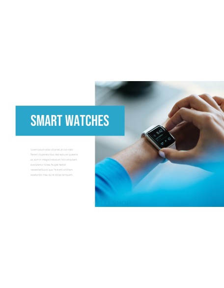 Wearables, Smart Watches Business plan PPT Templates