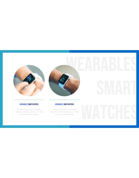 Wearables, Smart Watches Business plan PPT Templates