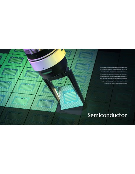 Robot Arm with Semiconductor PPT Templates