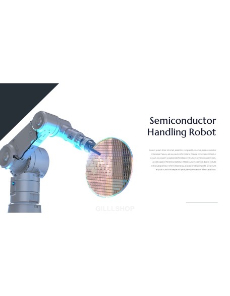 Robot Arm with Semiconductor PPT Templates