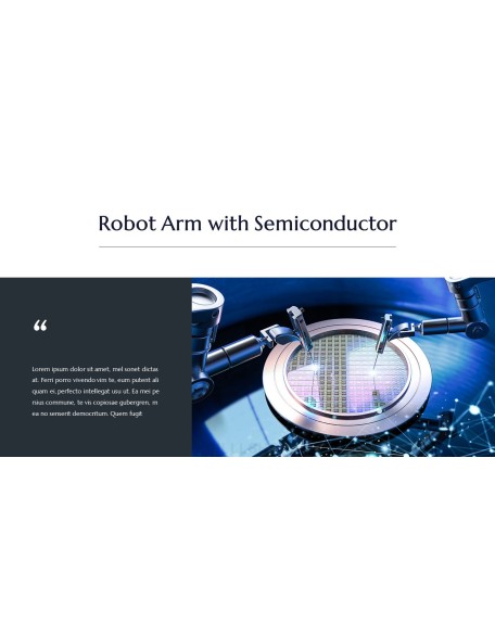 Robot Arm with Semiconductor PPT Templates