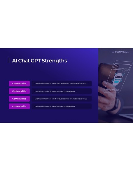 AI Chat GPT Service Best PowerPoint Templates