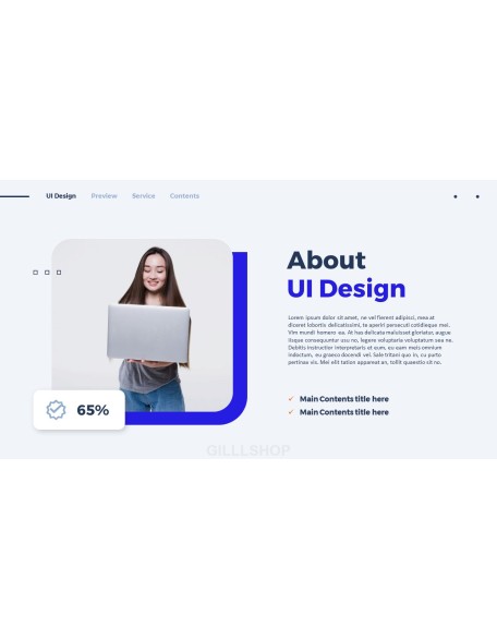 Website UI Design PPT Templates