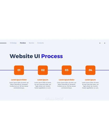 Website UI Design PPT Templates