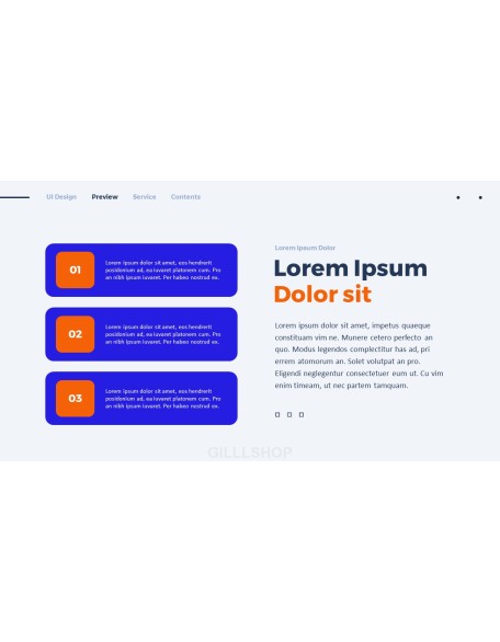 Website UI Design PPT Templates