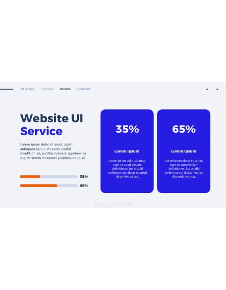 Website UI Design PPT Templates