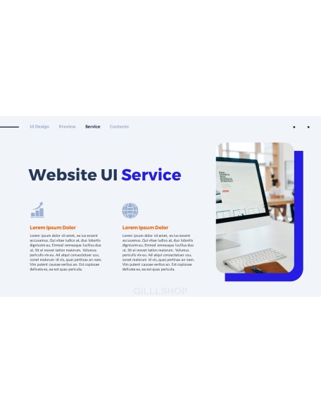 Website UI Design PPT Templates