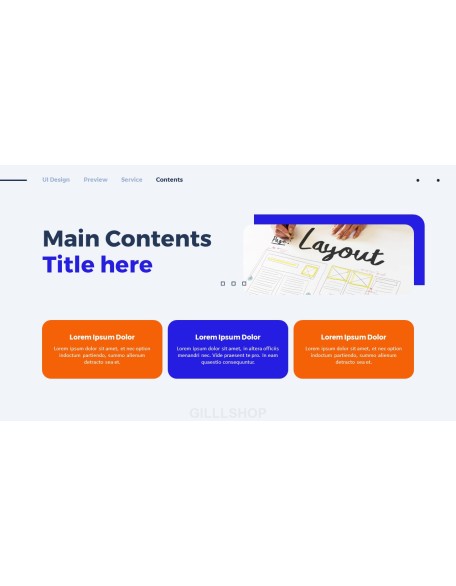 Website UI Design PPT Templates