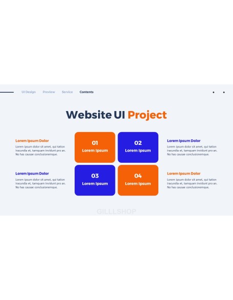 Website UI Design PPT Templates