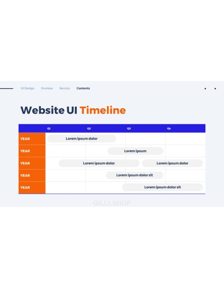 Website UI Design PPT Templates