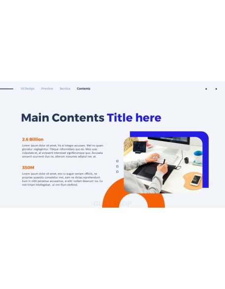 Website UI Design PPT Templates