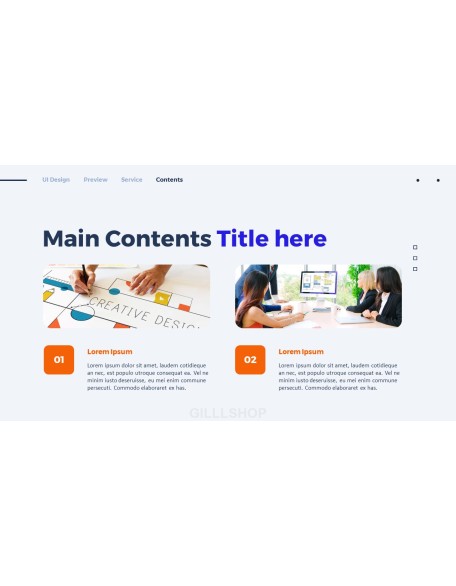 Website UI Design PPT Templates