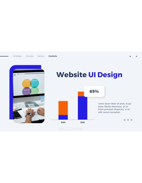 Website UI Design PPT Templates