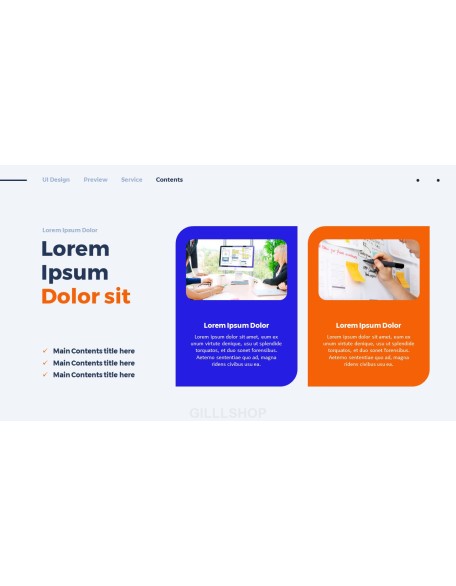 Website UI Design PPT Templates