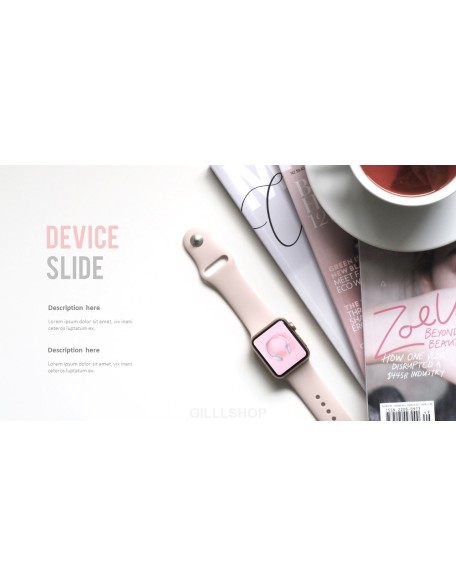 Mockups Device slide PowerPoint Templates